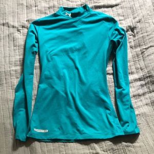 Teal underarmour turtle neck